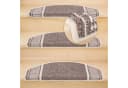 Metzker® Stufenmatte Potsdam Halbrund Braun 15er Set Bild 1
