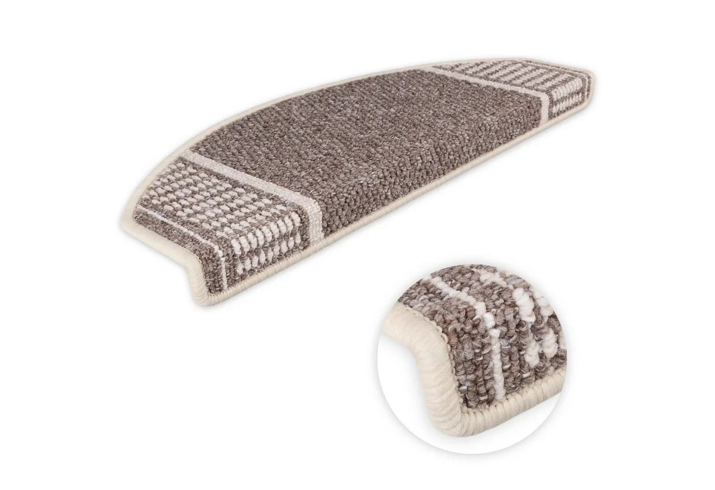 Metzker® Stufenmatte Potsdam Halbrund Braun 15er Set - Bild 2