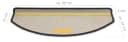 Metzker® Stufenmatte Potsdam Halbrund Braun 15er Set Bild 5