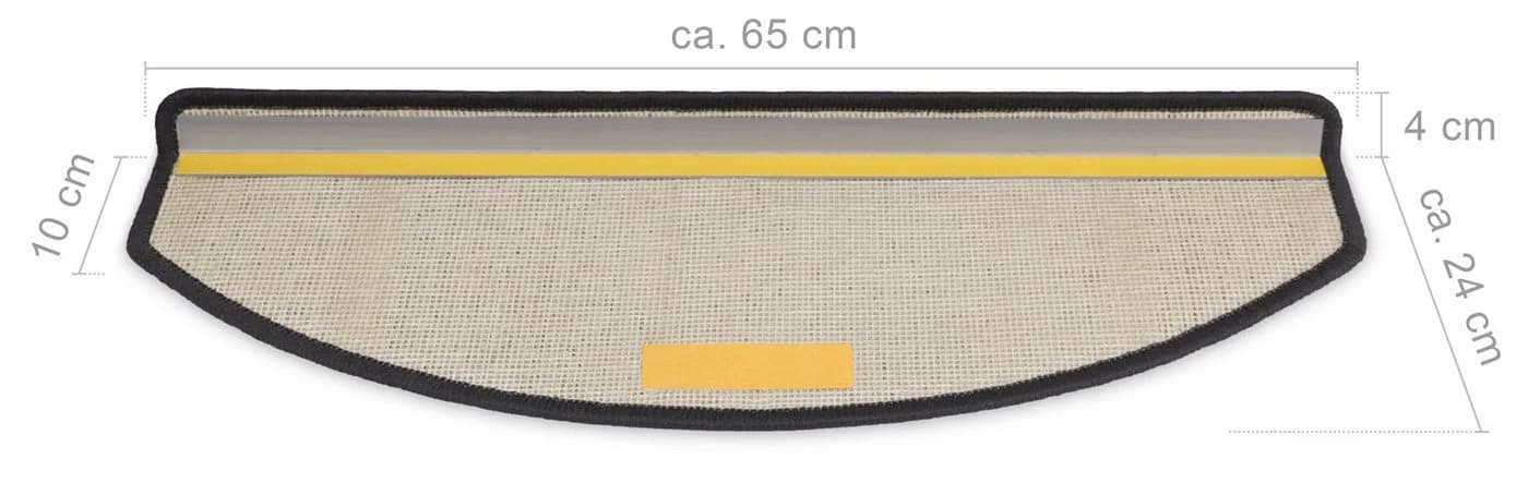 Metzker® Stufenmatte Potsdam Halbrund Braun 15er Set - Bild 5