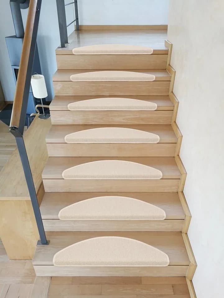 Metzker® Stufenmatte Ariston Halbrund Beige 15er Set