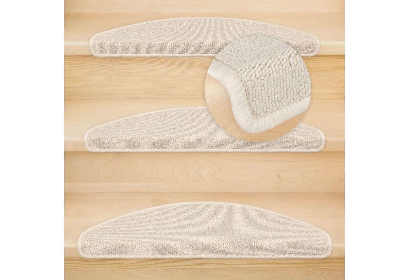 Metzker® Stufenmatte Ariston Halbrund Beige 15er Set - Bild 3