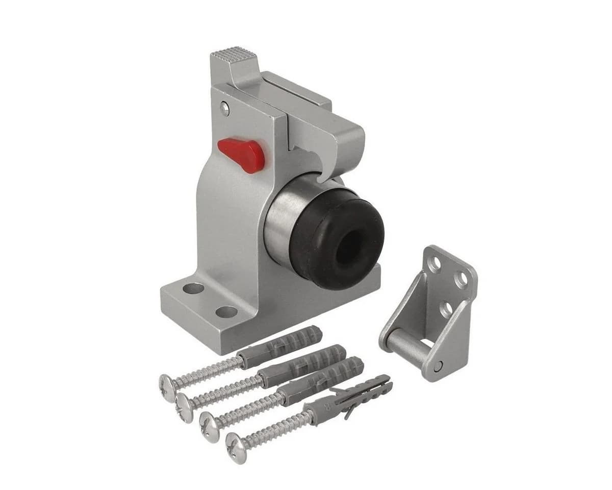 MS Beschläge Bodentürstopper Türfeststeller Silber - Bild 2