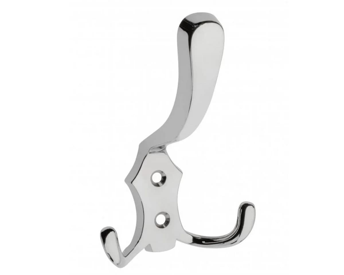 MS Beschläge Huthaken Wandhaken WP59 Metall Chrom glänzend - Bild 2