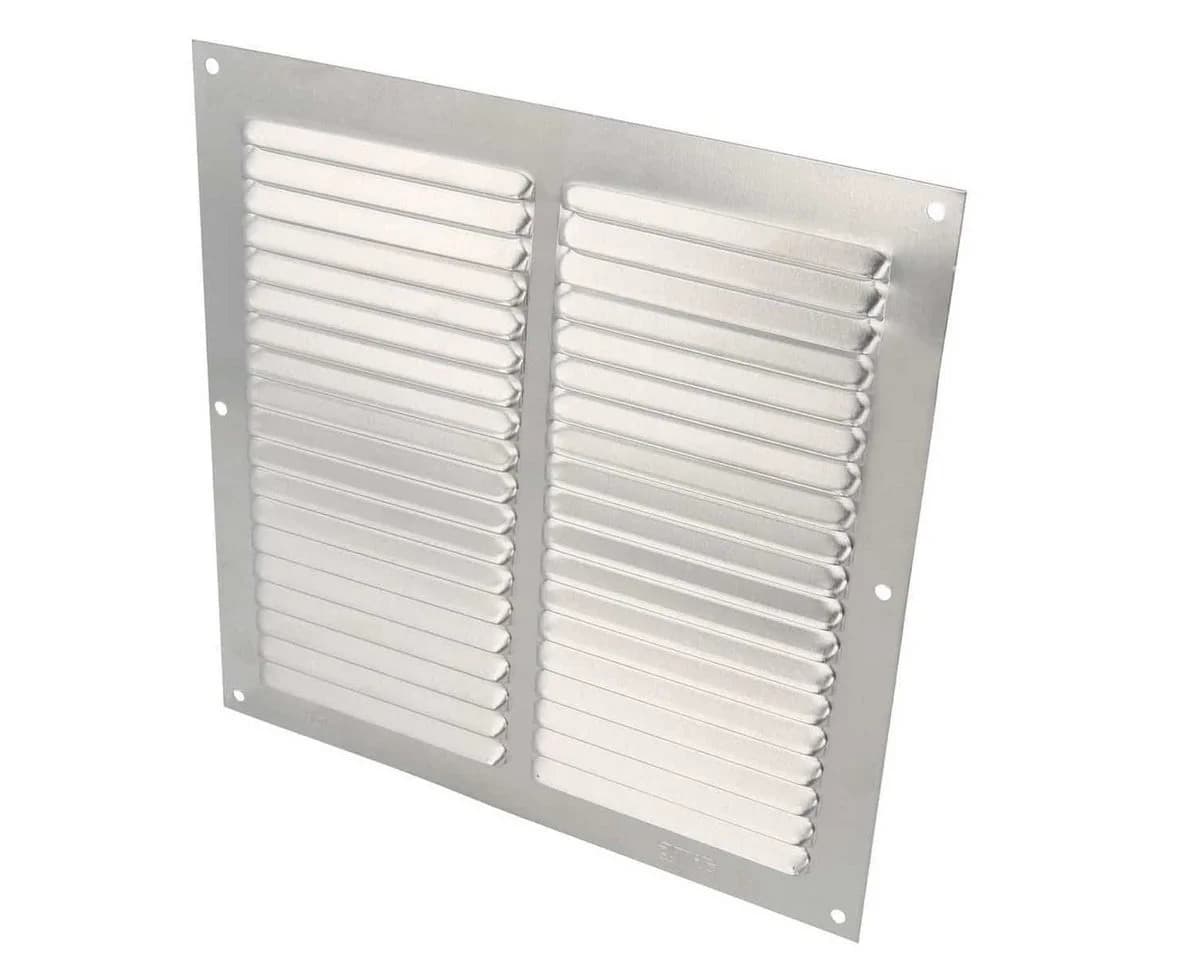 MS Beschläge Aluminium Lüftungsgitter Silber/Weiß