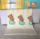 EXKLUSIV HEIMTEXTIL Wolldecke Baby Kuscheldecke Fleece Krabbeldecke Bär Bild 1