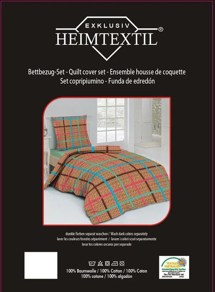 EXKLUSIV HEIMTEXTIL Bettwäsche Flanell SAM 2-teilig Karo Bunt - Bild 4
