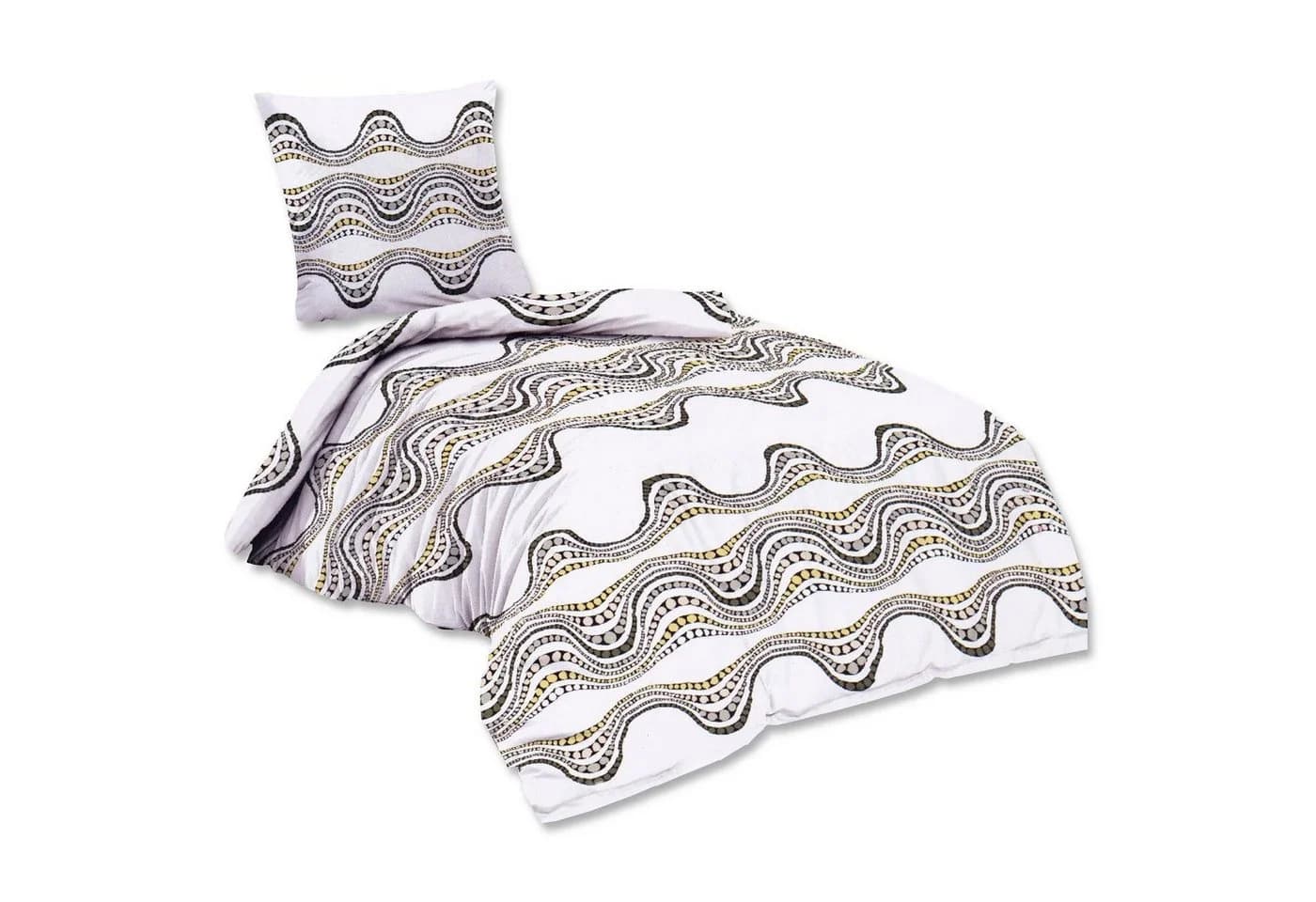 EXKLUSIV HEIMTEXTIL Bettwäsche 2-teilig Baumwolle MARIE Wellendesign - Bild 2