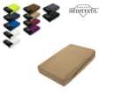 EXKLUSIV HEIMTEXTIL Spannbettlaken Frottee Rundumgummizug Beige Bild 2