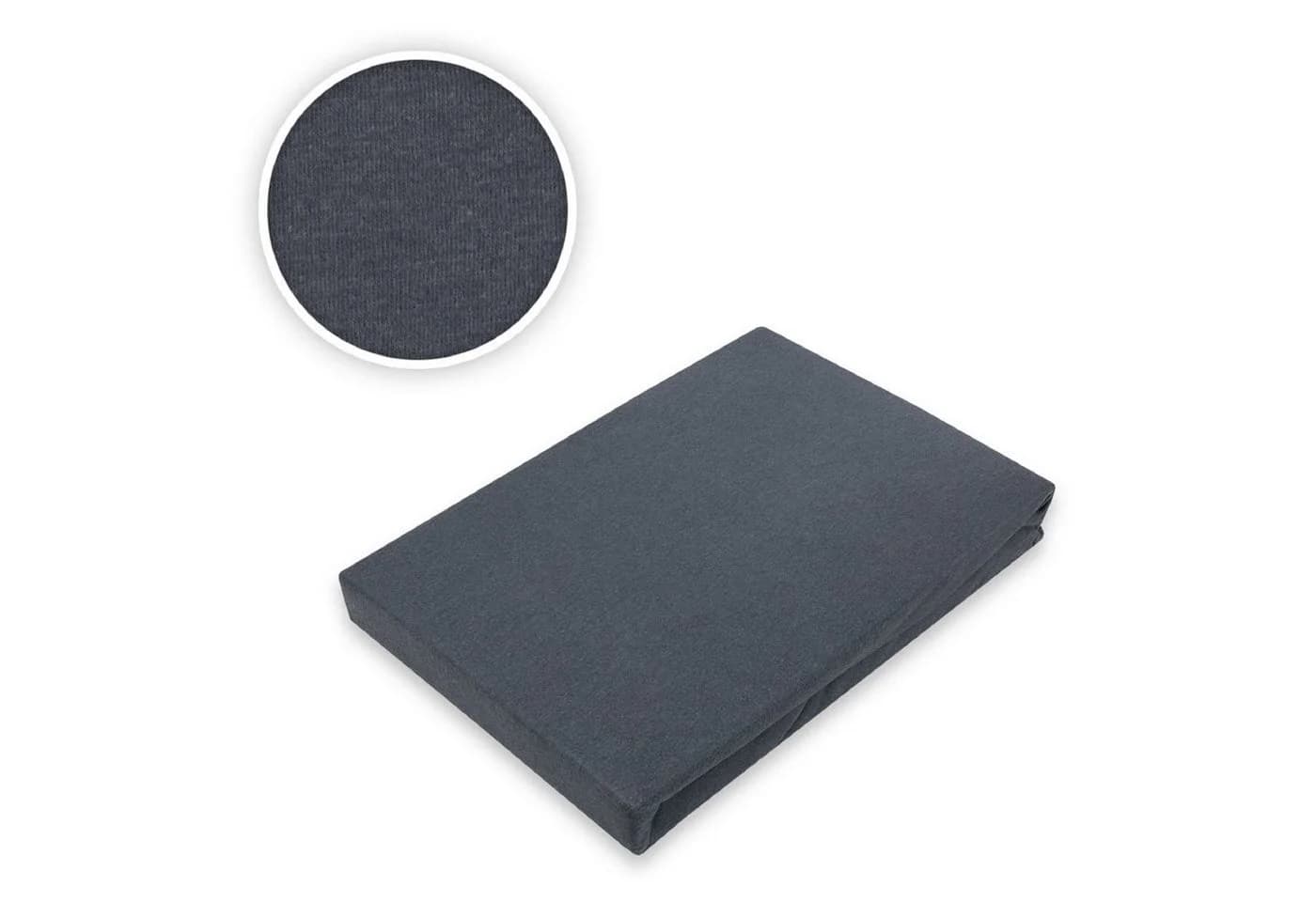 EXKLUSIV HEIMTEXTIL Spannbettlaken Microfaser Anthrazit Rundumgummizug