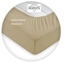 EXKLUSIV HEIMTEXTIL Spannbettlaken Frottee Braun Rundumgummizug Bild 4