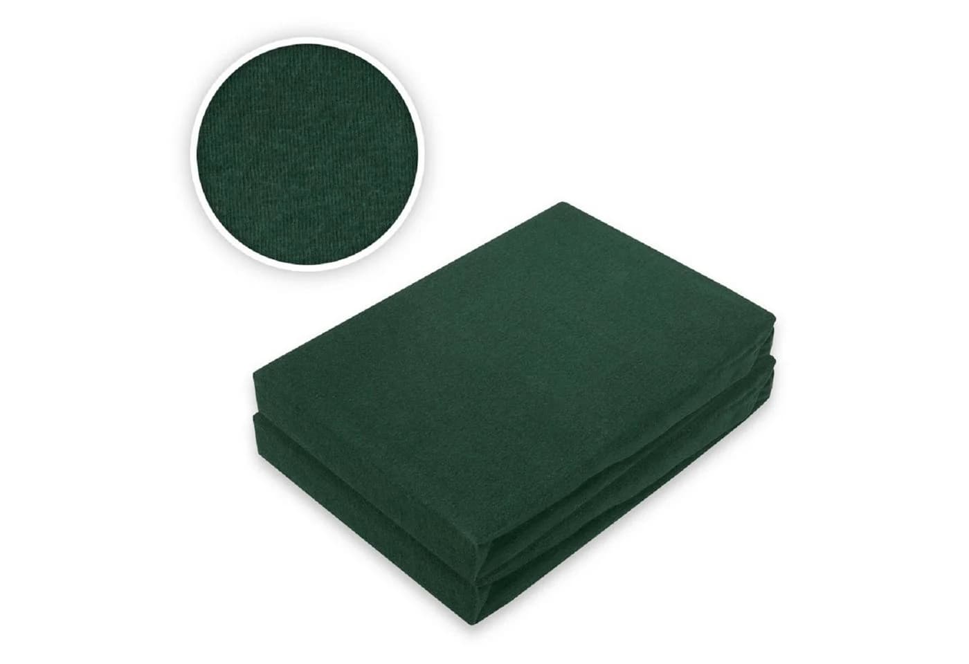 EXKLUSIV HEIMTEXTIL Spannbettlaken Jersey Doppelpack Grün