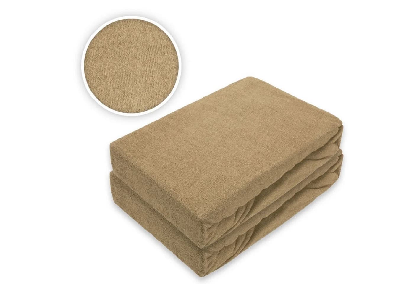 EXKLUSIV HEIMTEXTIL Spannbettlaken Doppelpack Frottee