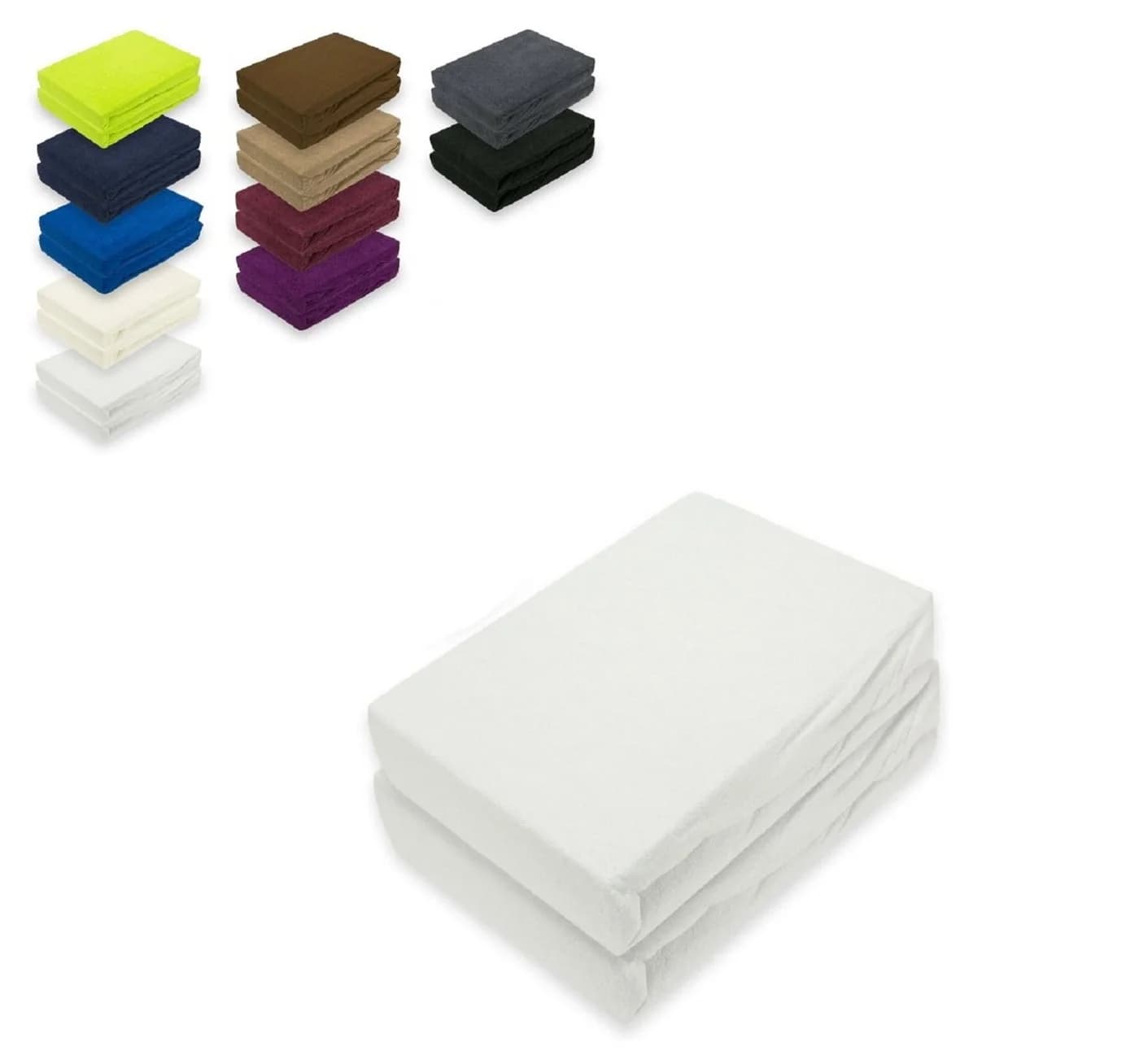 EXKLUSIV HEIMTEXTIL Spannbettlaken Frottee Gummizug Doppelpack - Bild 2