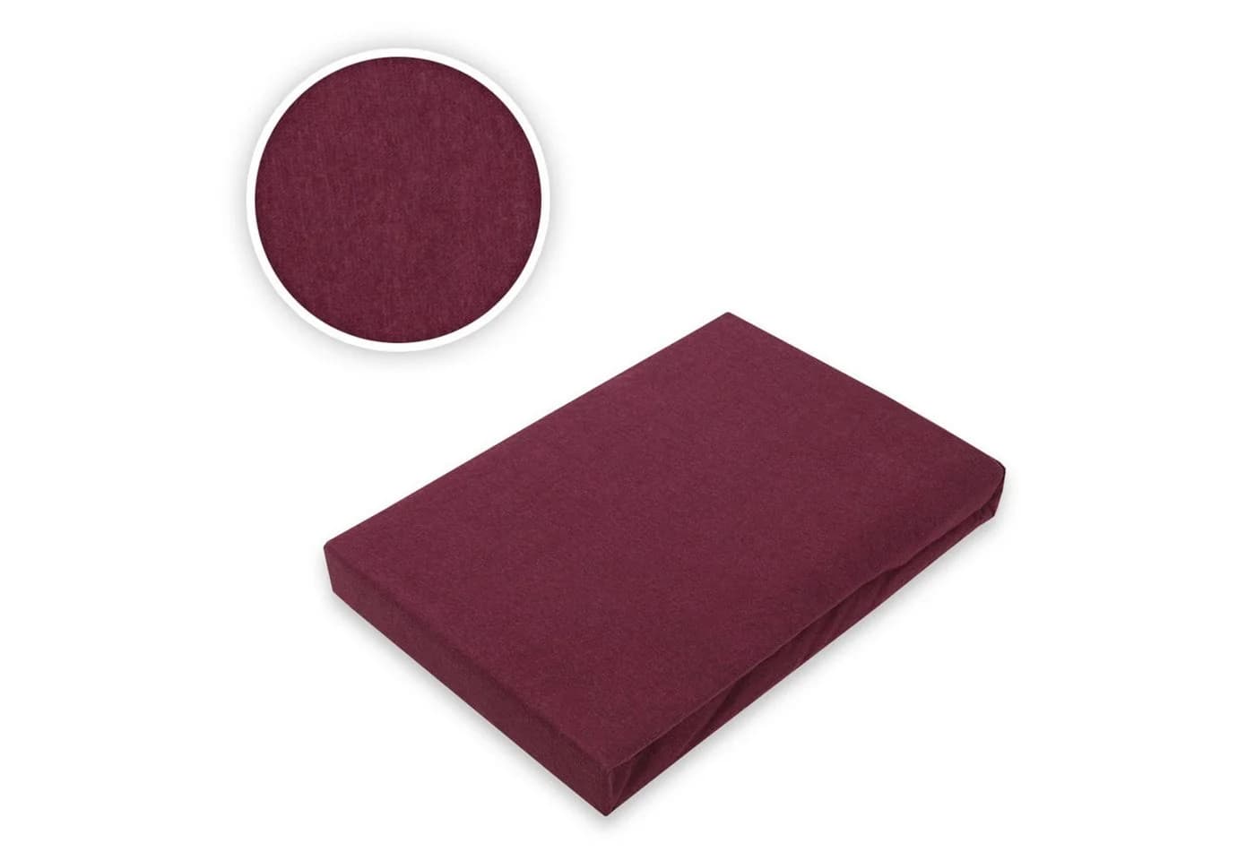 EXKLUSIV HEIMTEXTIL Spannbettlaken Microfaser Bordeaux - Bild 4