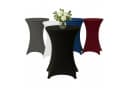 EXKLUSIV HEIMTEXTIL Stehtischhusse Schwarz Stretch Bild 2