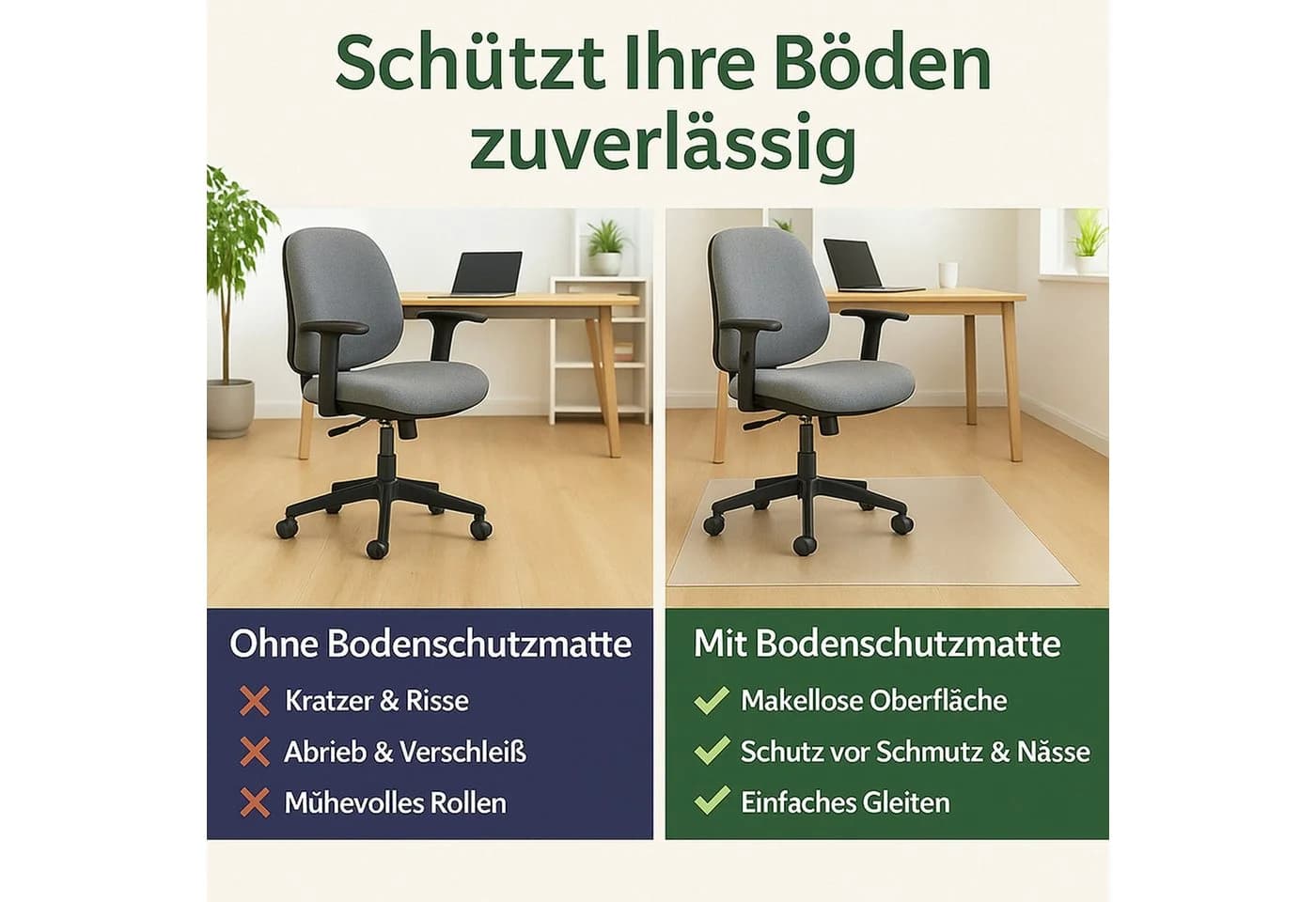 EXKLUSIV HEIMTEXTIL Bodenschutzmatte 1m Breite PVC - Bild 3