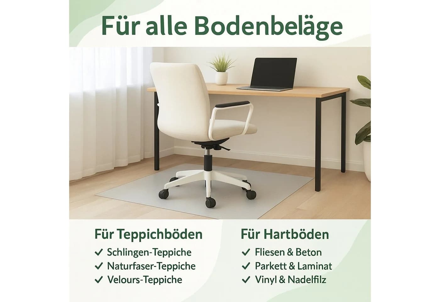 EXKLUSIV HEIMTEXTIL Bodenschutzmatte 1m Breite PVC - Bild 5