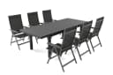 KETTLER BasicPlus Garten-Essgruppe mit Ausziehtisch und 6 Klappstühlen Bild 1