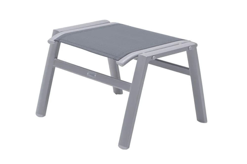 OUTFLEXX Gartenlounge-Hocker Silber Grau Aluminium - Bild 2