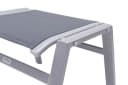 OUTFLEXX Gartenlounge-Hocker Silber Grau Aluminium Bild 3
