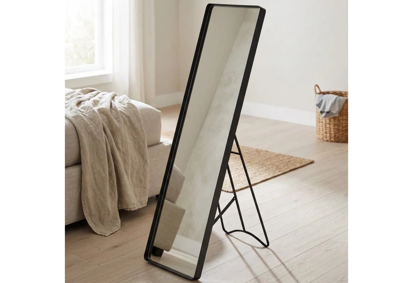 Home & styling collection Standspiegel Schwarz Metallrahmen