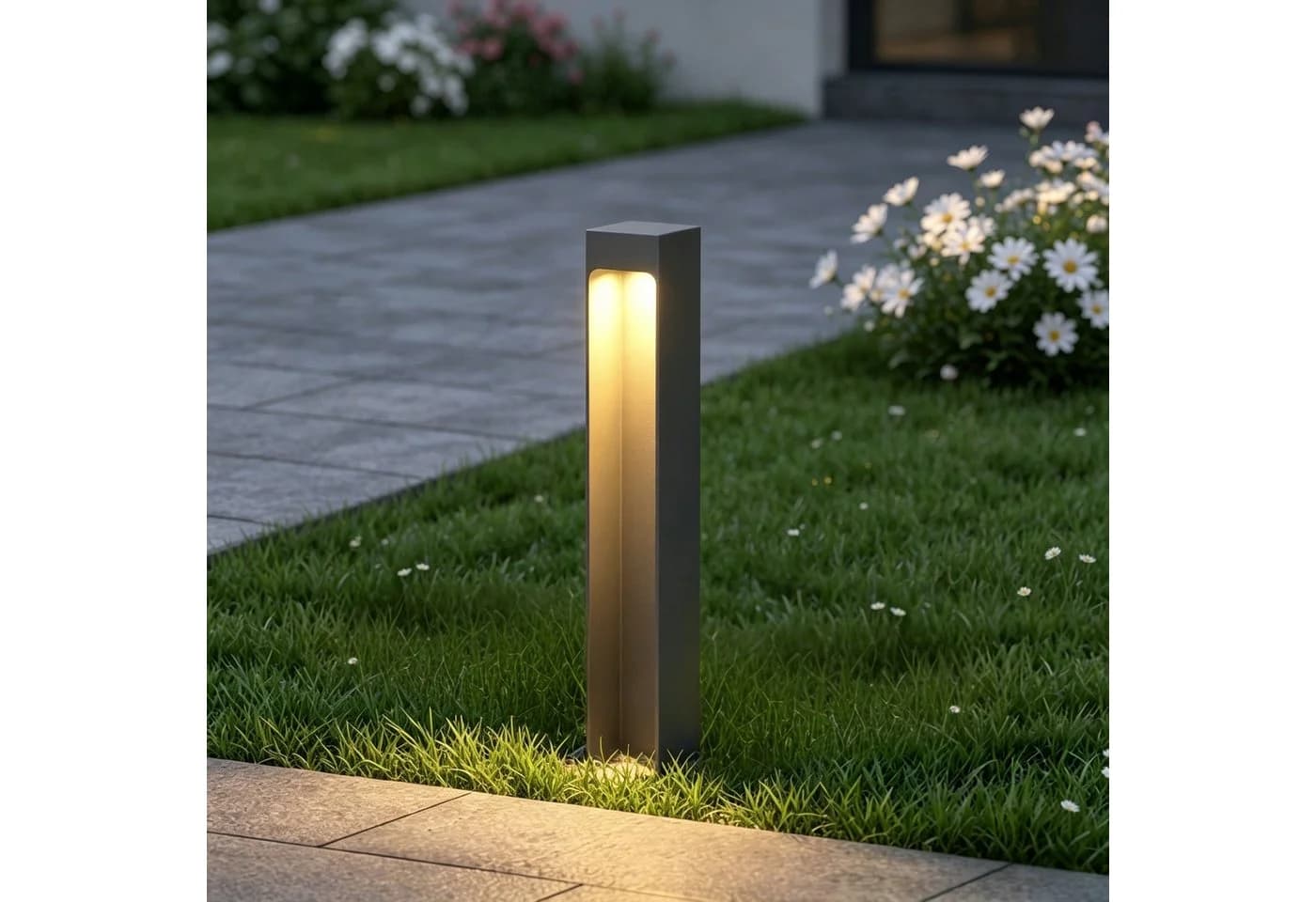 Mai & Mai LED Außen-Stehlampe Sandgrau dunkel IP65 Wegeleuchte - Bild 2