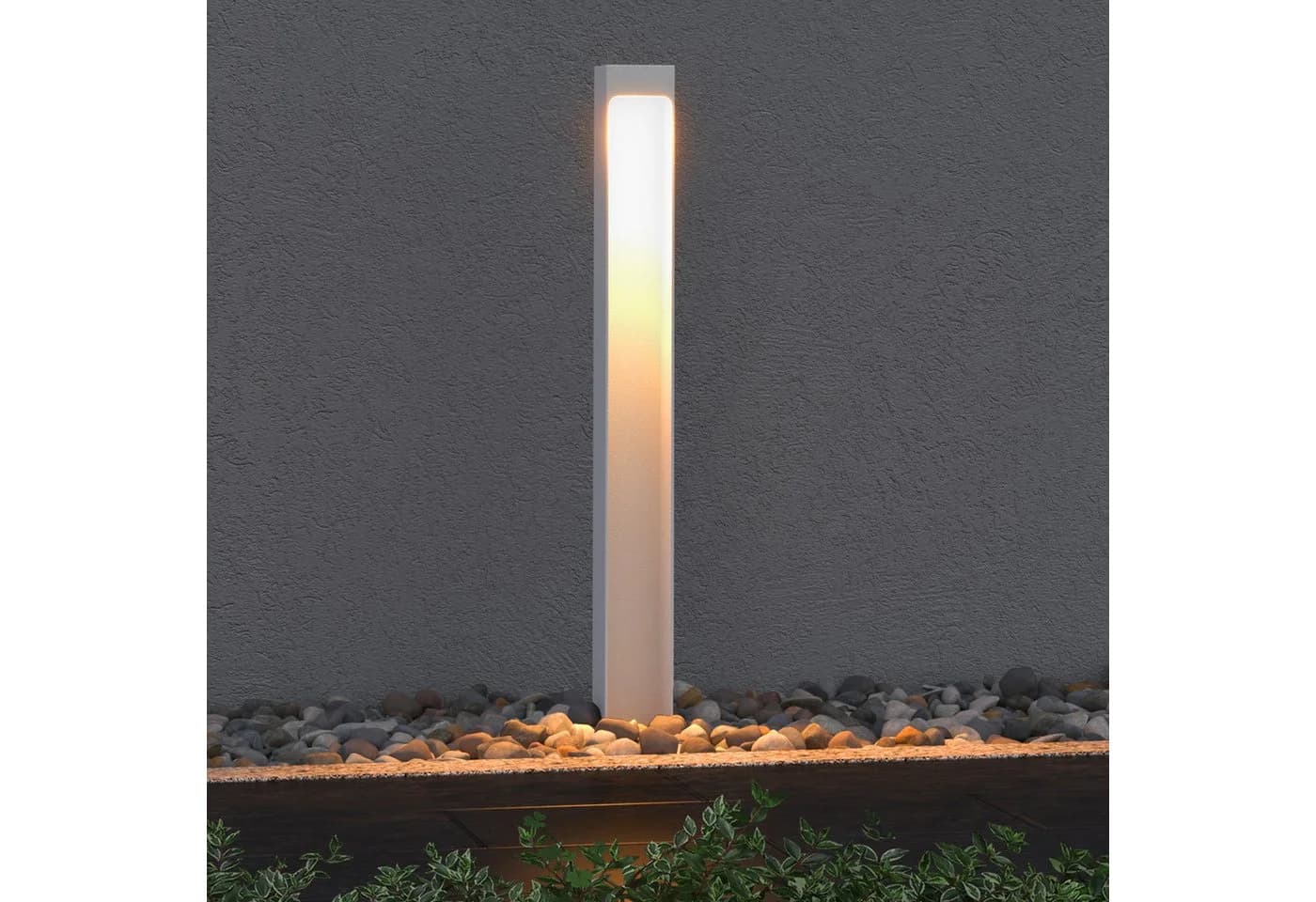 Mai & Mai LED Außen-Stehlampe Wegeleuchte IP65 Sandweiß 5W 3000K