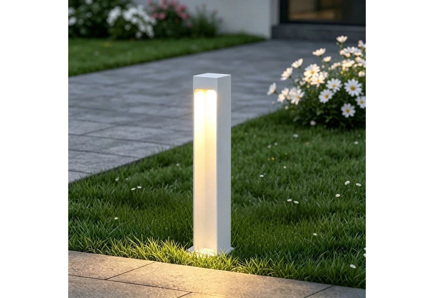 Mai & Mai LED Außen-Stehlampe Wegeleuchte IP65 Sandweiß 5W 3000K - Bild 2