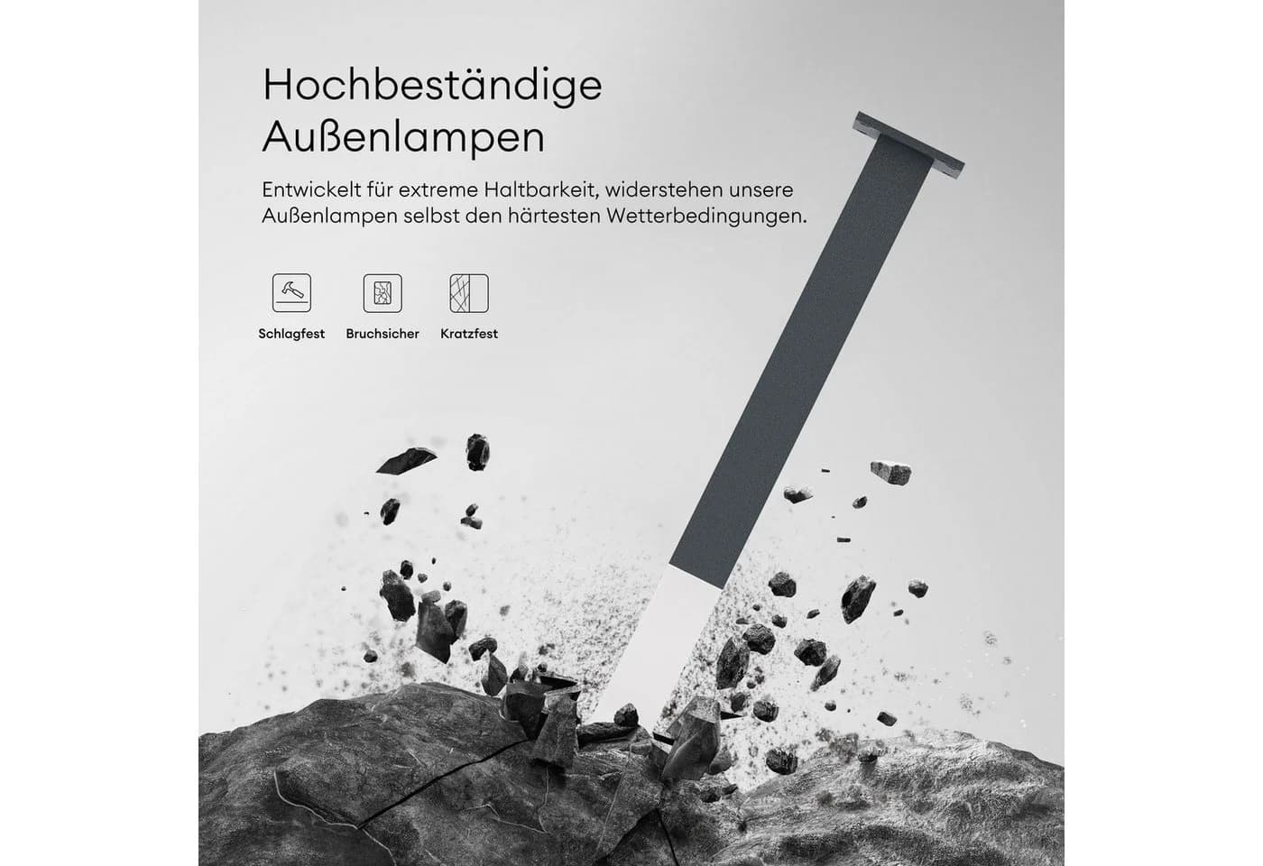 Mai & Mai LED Außen-Stehlampe Sandgrau dunkel 3000K IP65 - Bild 4