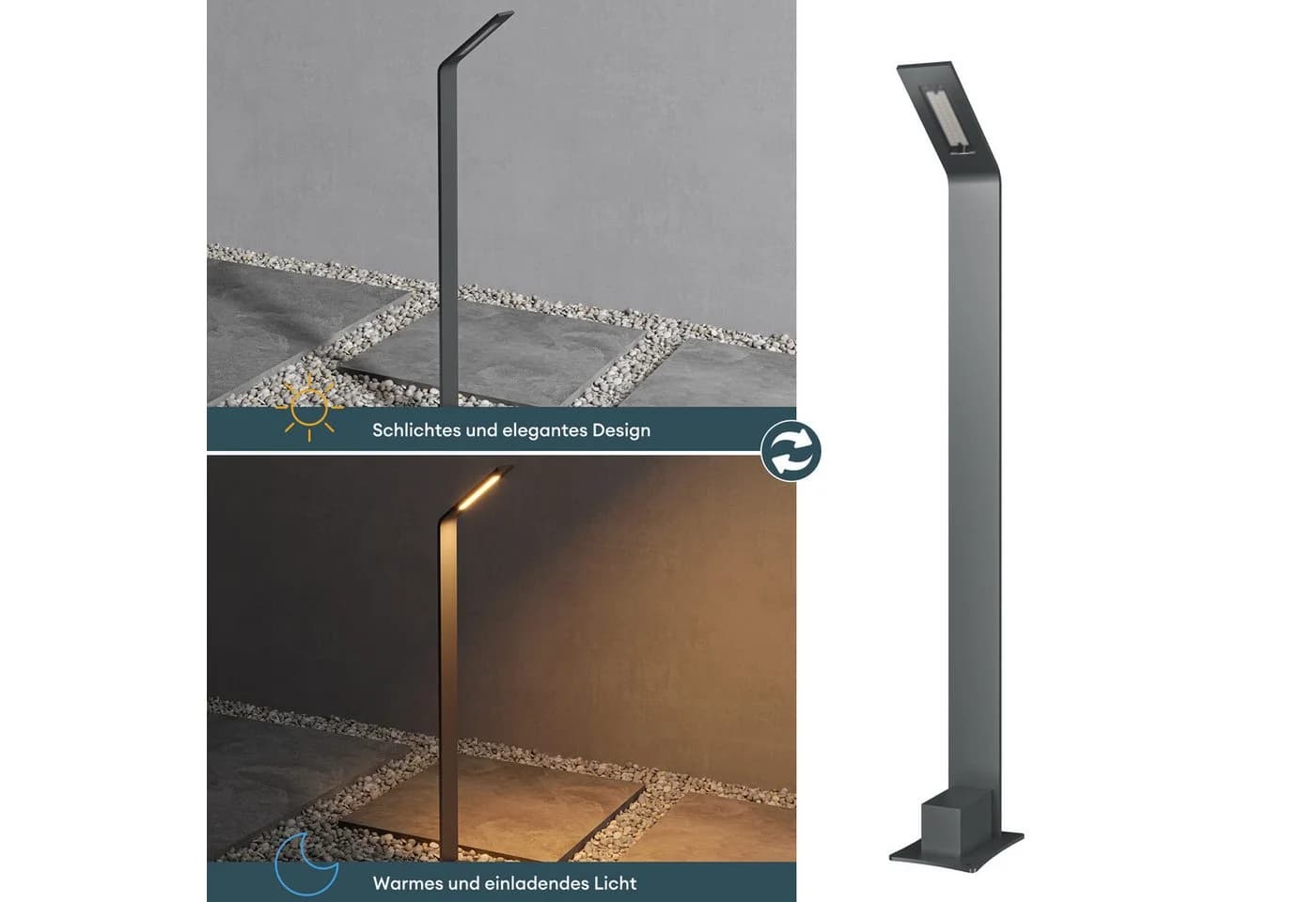 Mai & Mai LED Außen-Stehlampe IP65 Gartenlampe 6W 3000K - Bild 4