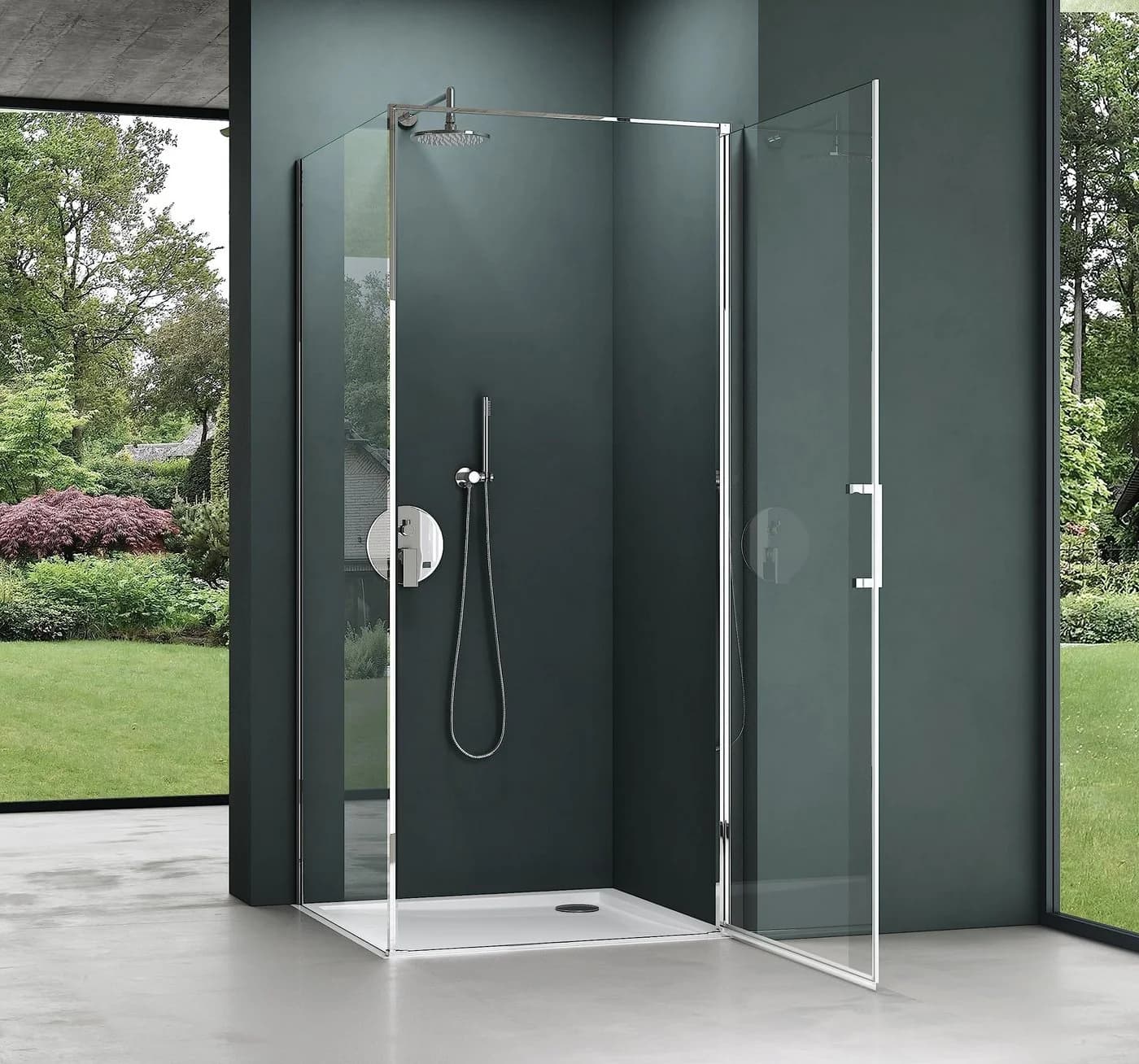 Mai & Mai Duschkabine Rav36 80x80cm 8mm ESG Glas NANO Hebe-/Senk-System