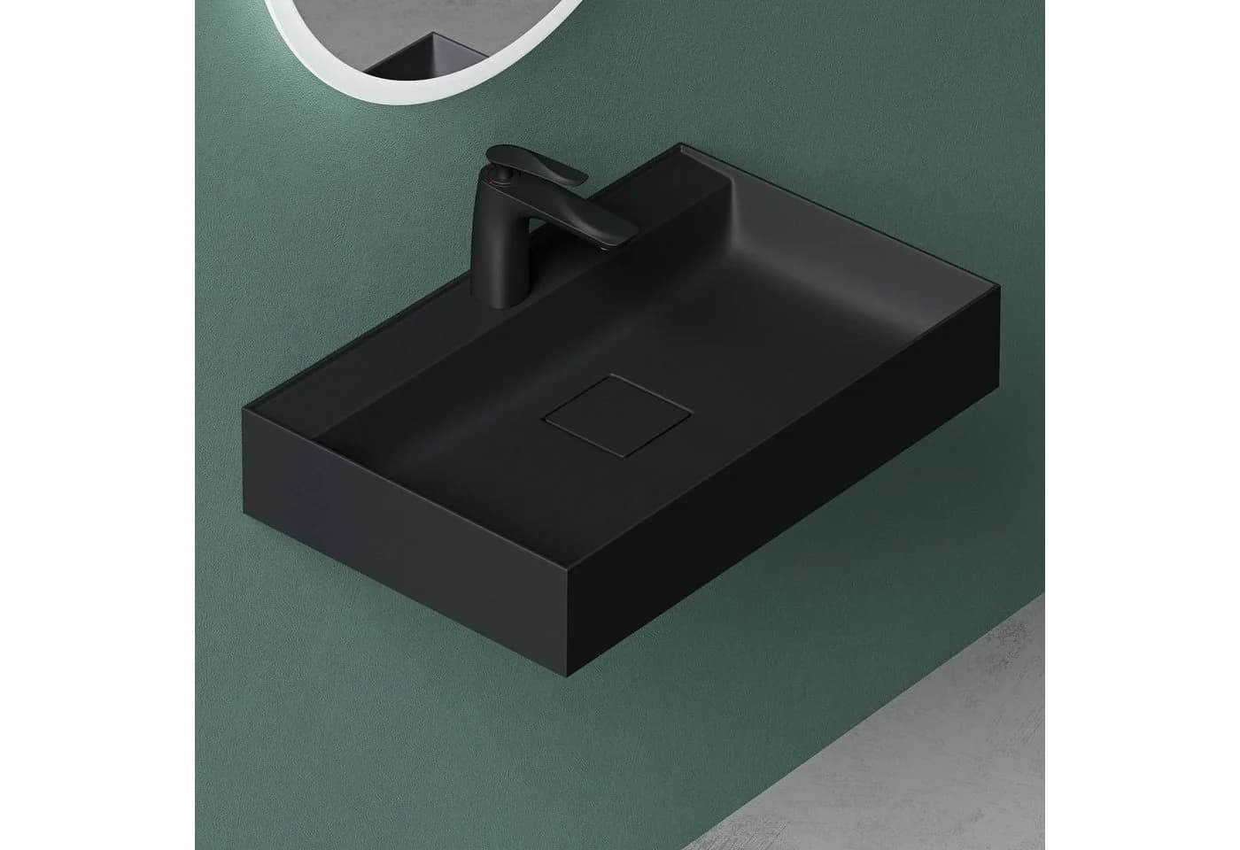 Mai & Mai Aufsatzwaschbecken Mineralguss Col630 inkl. Ablaufgarnitur