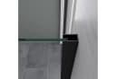 Mai & Mai Eckdusche Rav18 Schiebetür 8mm ESG Glas Transparent Schwarz Bild 5