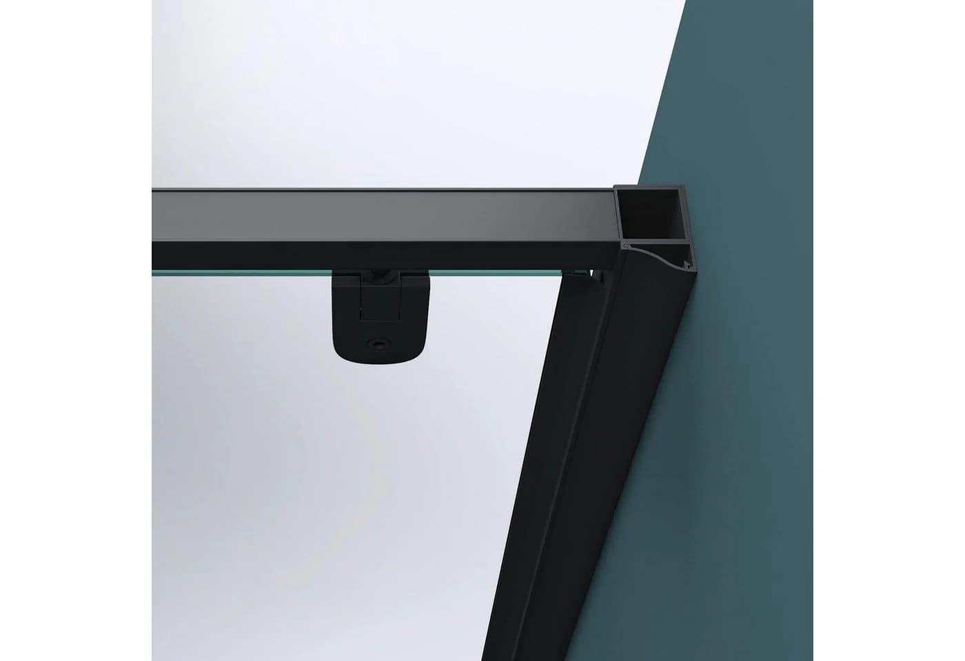 Mai & Mai Dusch-Drehtür Teramo61K Nischentür Schwarz ESG-Glas - Bild 5