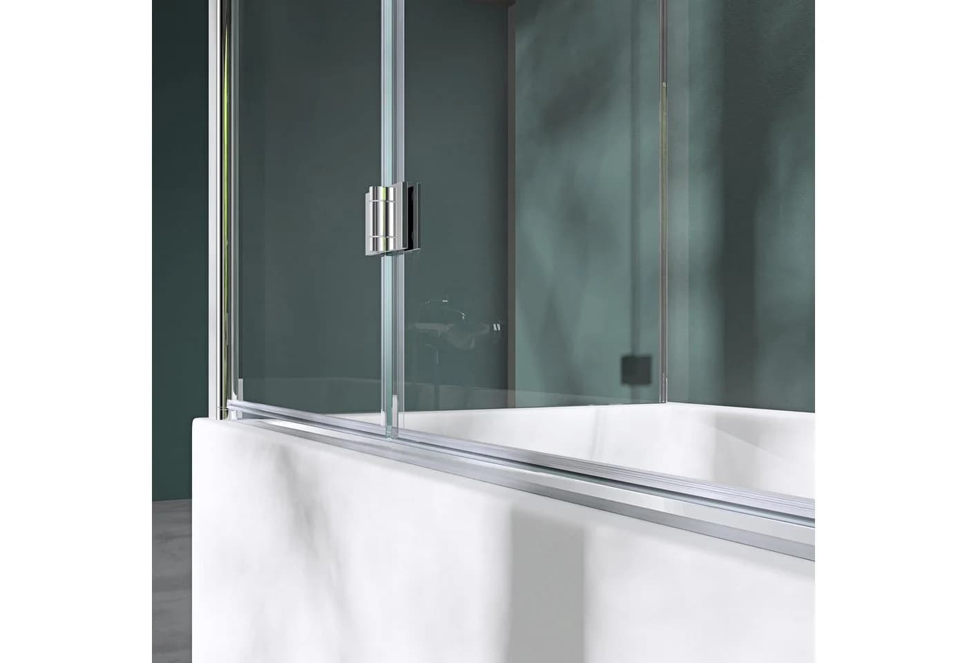 Mai & Mai Badewannenaufsatz Duschwand C113 ESG Glas 6mm NANO - Bild 5