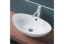 Mai & Mai Aufsatzwaschbecken Br818 Oval Weiß Keramik NANO Bild 1