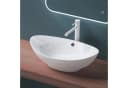Mai & Mai Aufsatzwaschbecken Br818 Oval Weiß Keramik NANO Bild 5