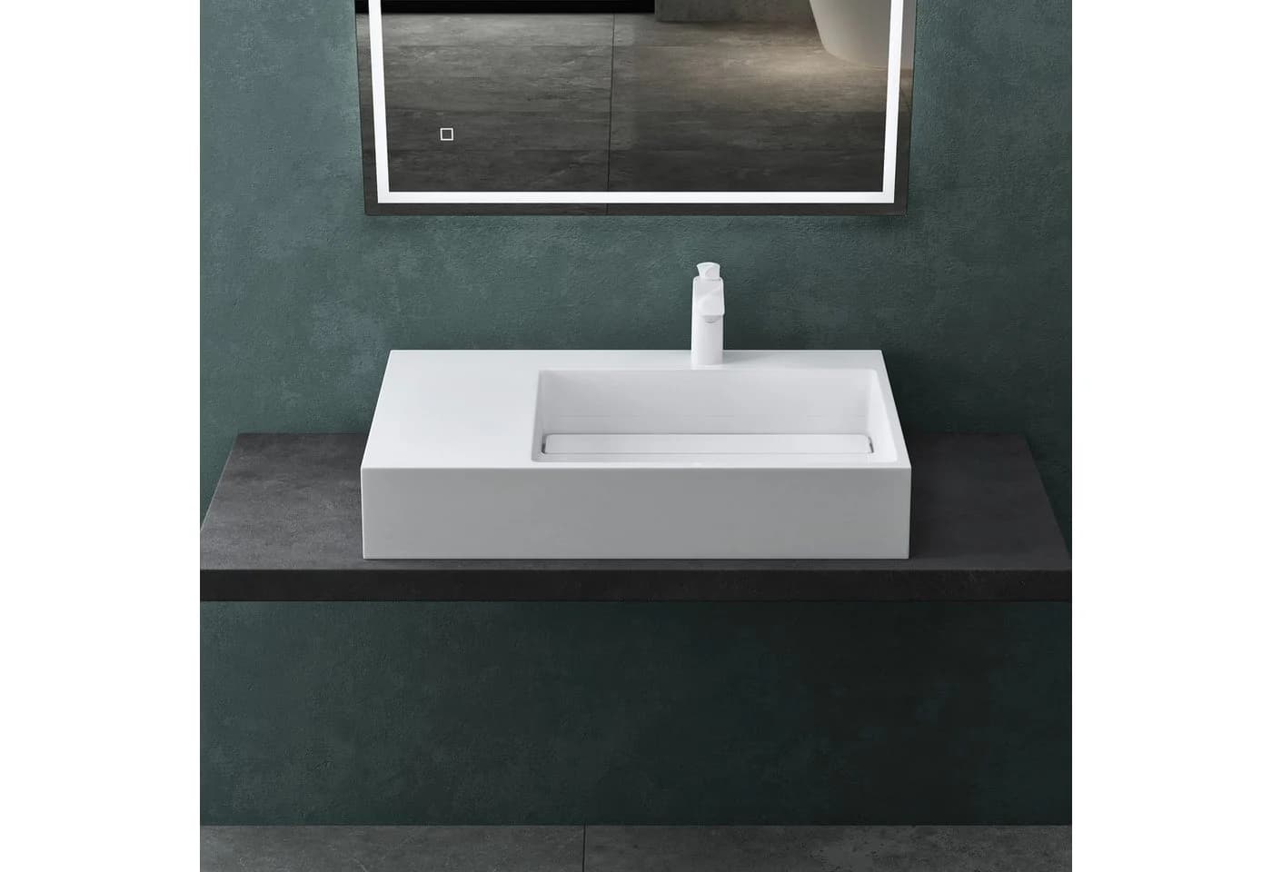 Mai & Mai Aufsatzwaschbecken Mineralguss Gussmarmor Design Waschbecken Col12