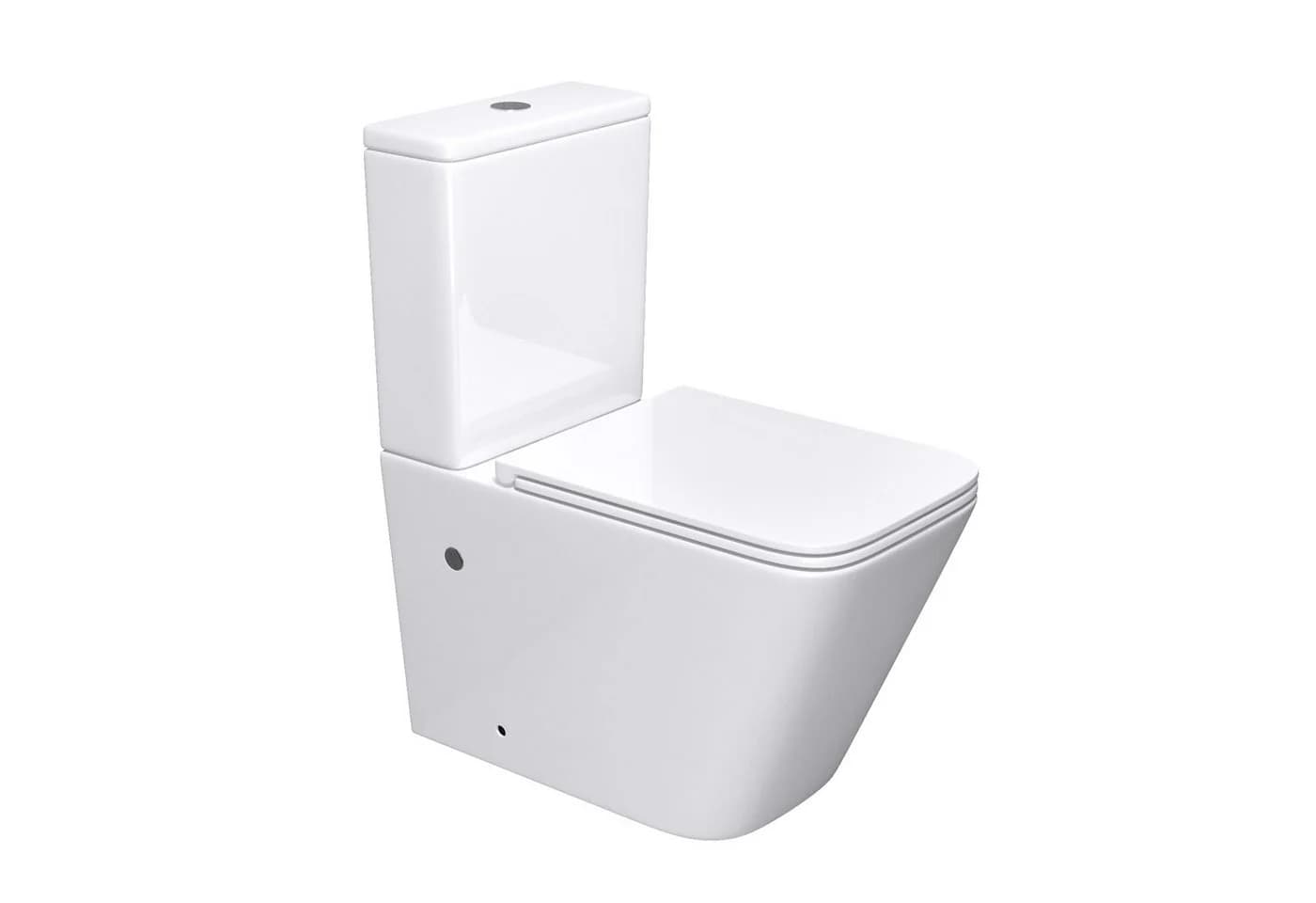Mai & Mai Tiefspül-WC Spülrandlos Stand WC mit Spülkasten und Soft-Close - Bild 2