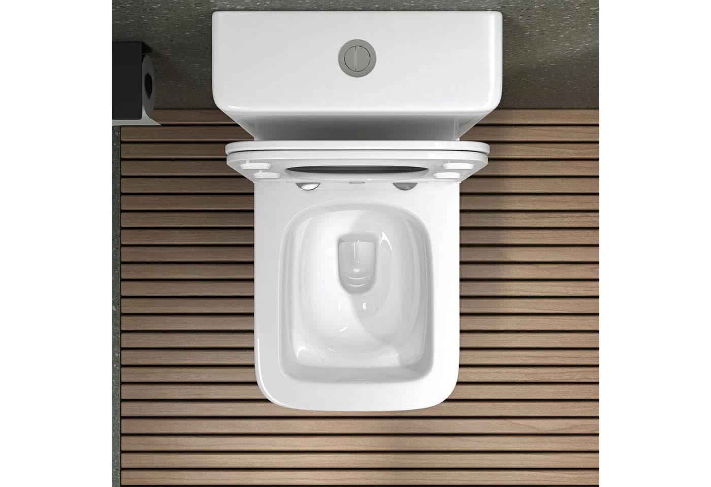 Mai & Mai Tiefspül-WC Spülrandlos Stand WC mit Spülkasten und Soft-Close - Bild 4