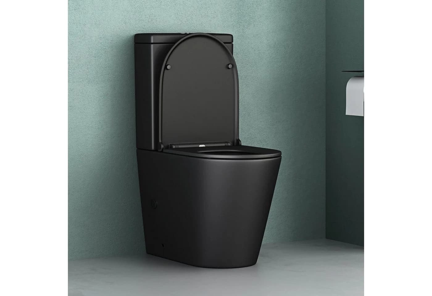 Mai & Mai Stand-WC spülrandlos Schwarz Soft-Close - Bild 3