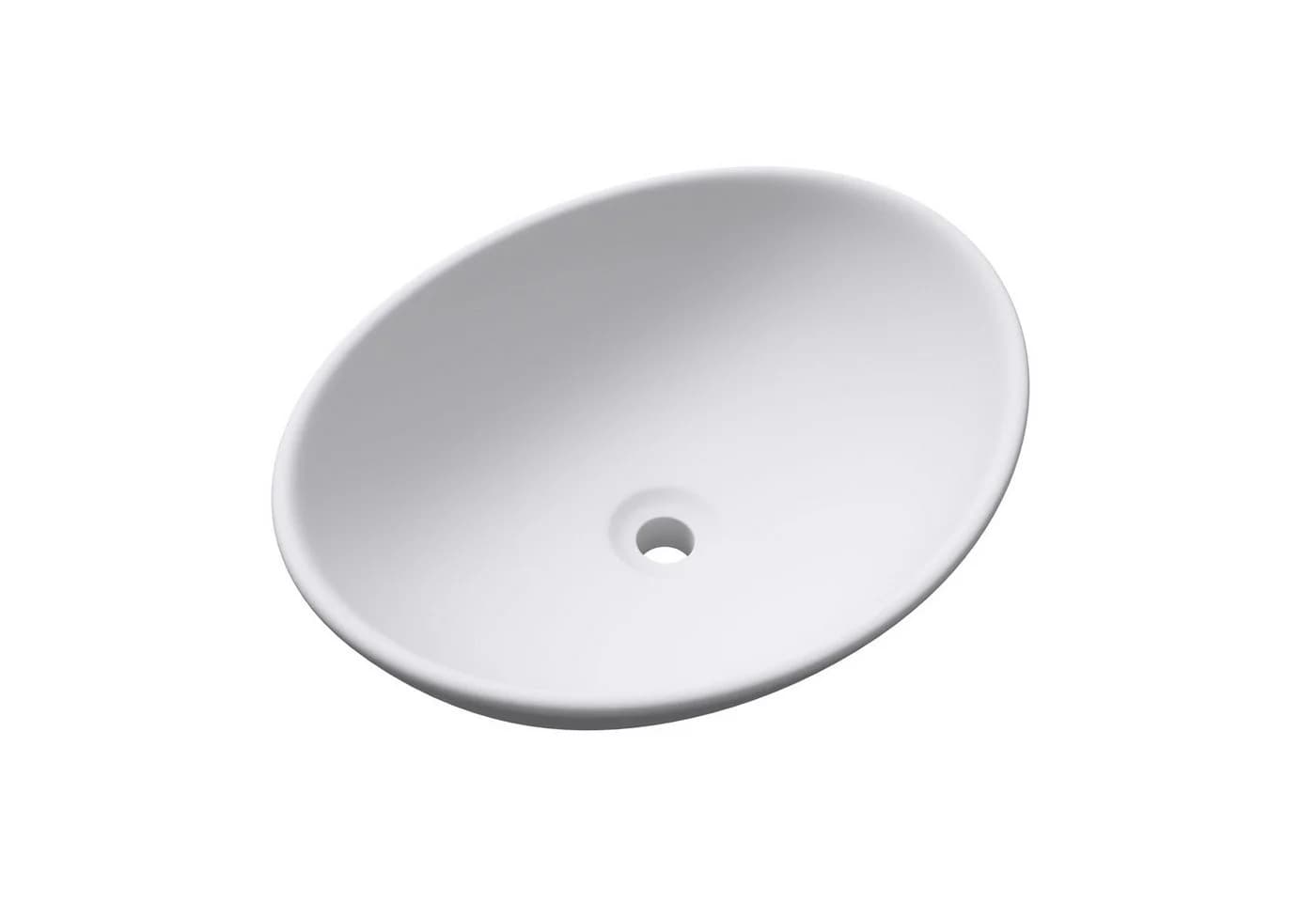 Mai & Mai Aufsatzwaschbecken Keramik Oval Weiß Br205 - Bild 2