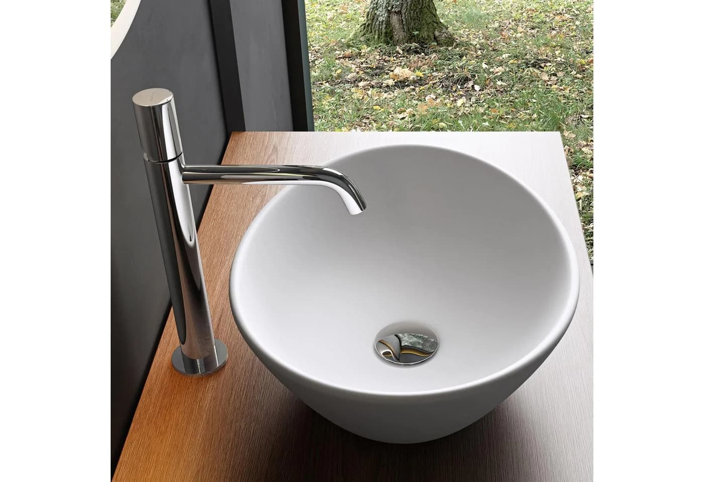 Mai & Mai Aufsatzwaschbecken Keramik Oval Weiß Br205 - Bild 3