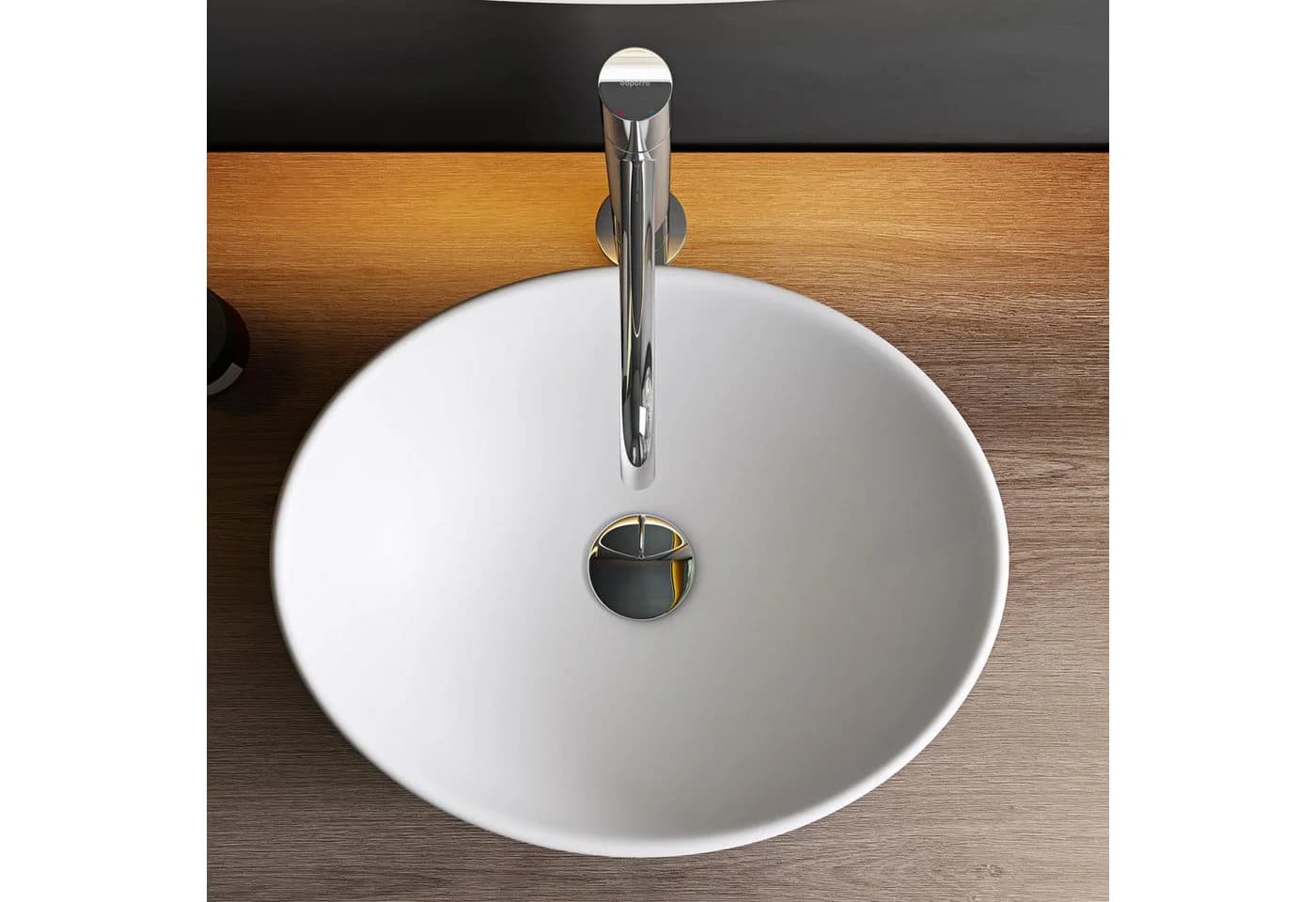 Mai & Mai Aufsatzwaschbecken Keramik Oval Weiß Br205 - Bild 4