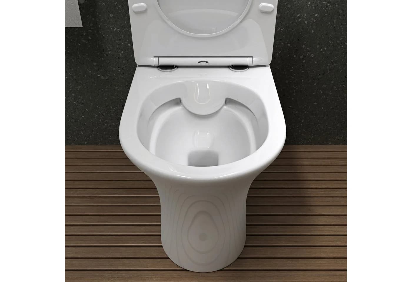 Mai & Mai Stand-WC Spülrandlos mit Soft-Close und Spülkasten Weiß - Bild 4