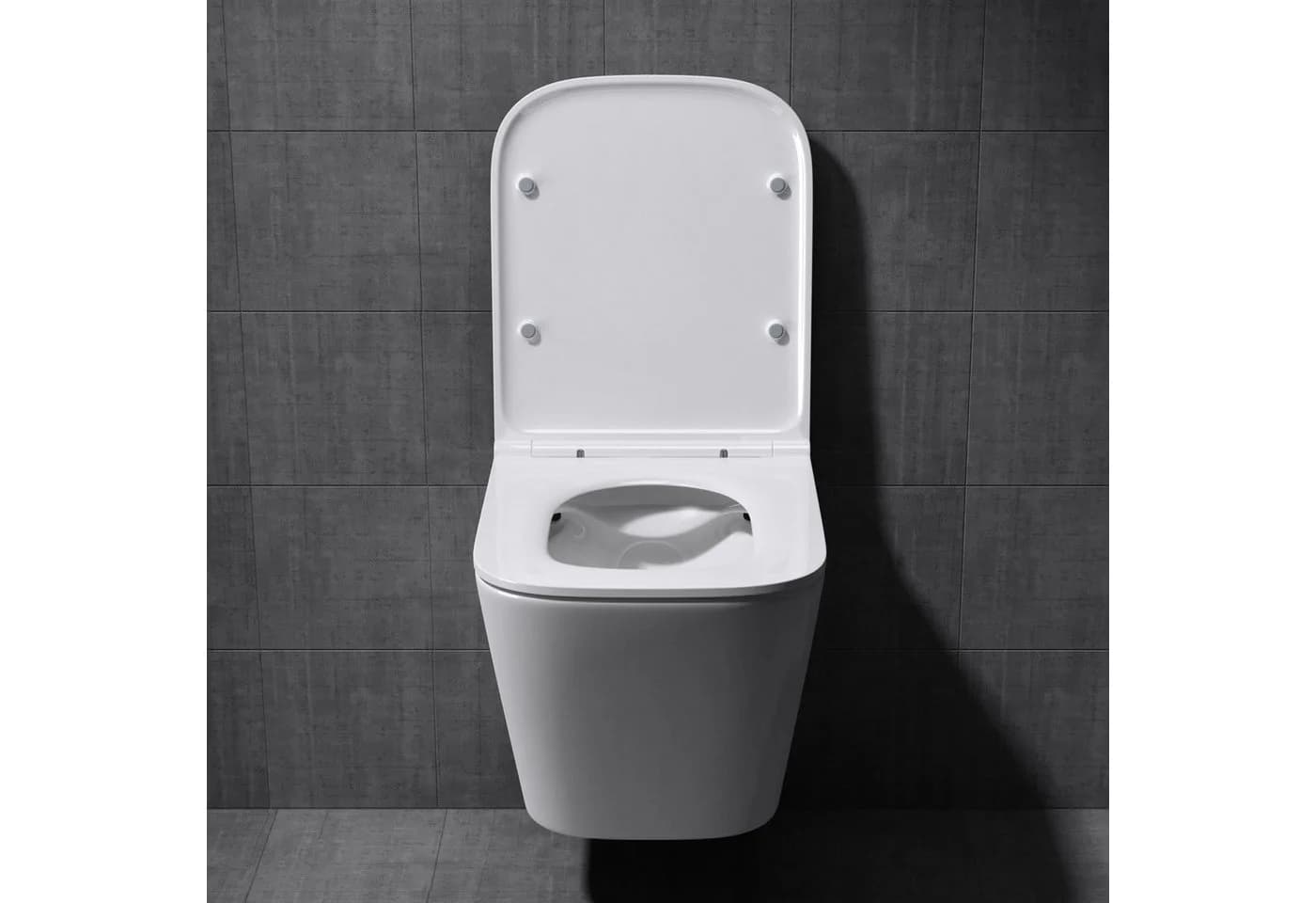 Mai & Mai Hänge-WC spülrandlos mit Softclose-Sitz weiß - Bild 5
