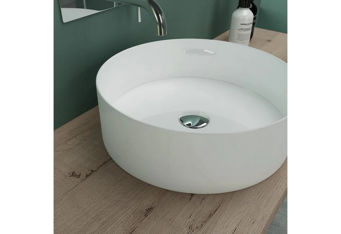 Mai & Mai Aufsatzwaschbecken Keramik Rund Weiß Br203 - Bild 5