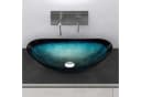 Mai & Mai Aufsatzwaschbecken Minerva08 Glas Oval Transparent Bild 1