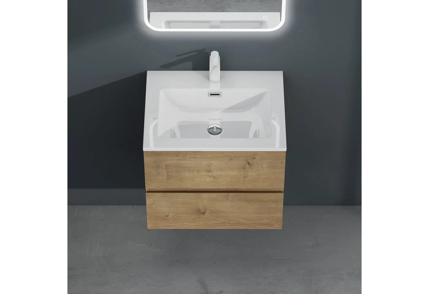 Mai & Mai Badmöbel-Set Aqualis mit Unterschrank und Mineralguss-Waschbecken weiß - Bild 5